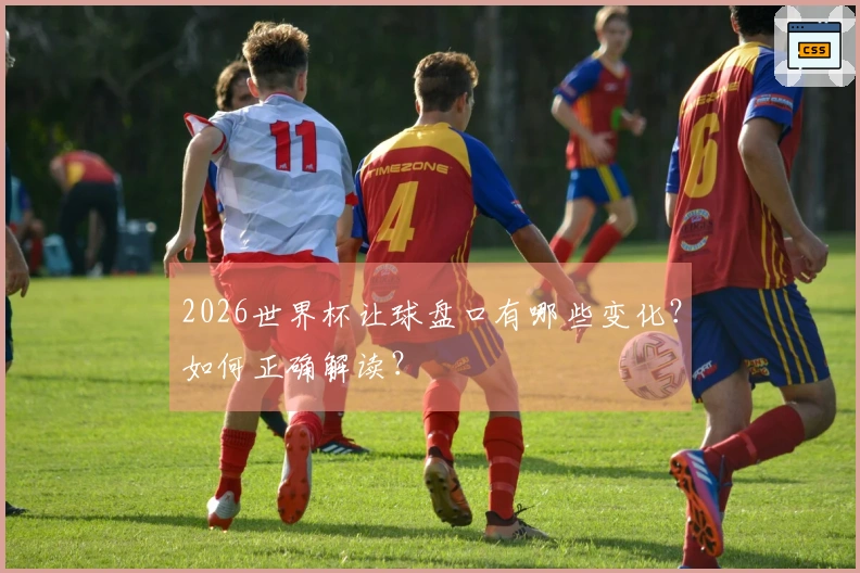 2026世界杯让球盘口有哪些变化？如何正确解读？